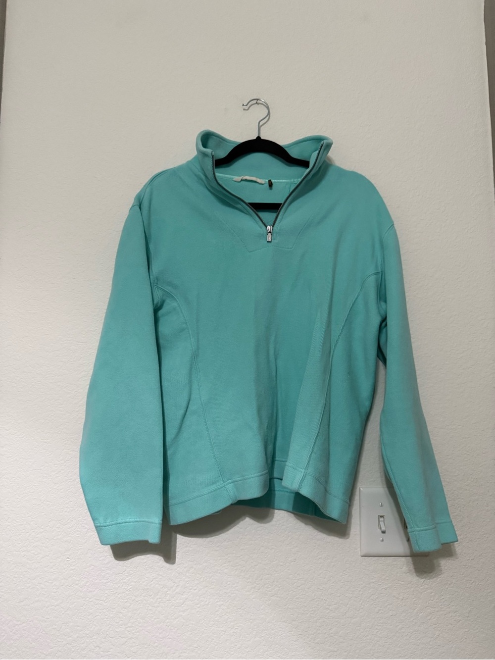 Tommy Bahama Women's Teal Quarter-Zip Sweatshirt